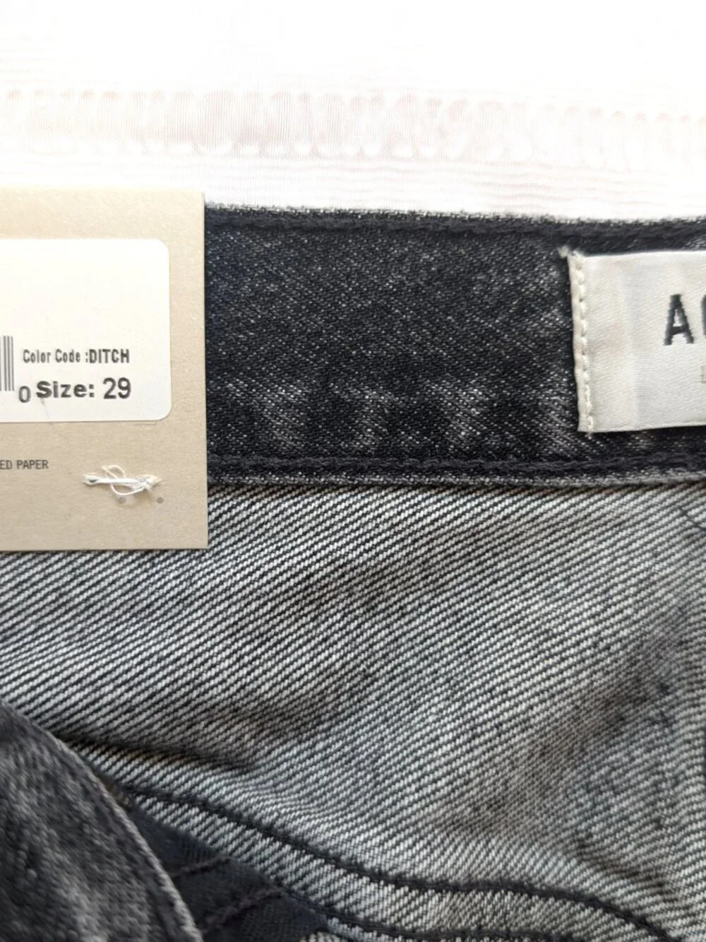 AGOLDE Alek Mini Skirt Women’s Tagged 29 / US 8 Ditch Black Denim NWT $168